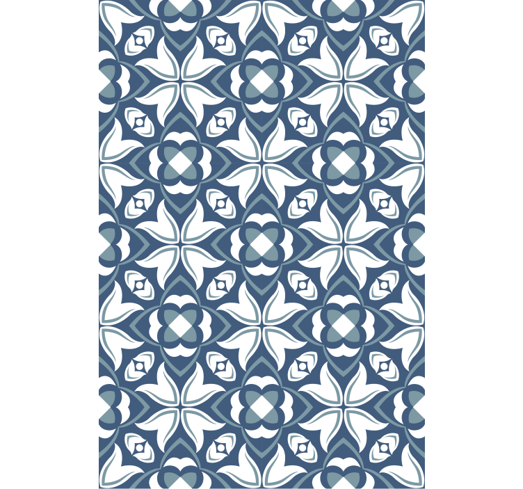 Blind blue elegant botanical designs - TenStickers