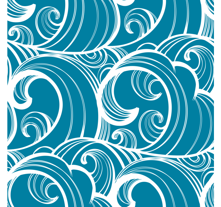 Blind blue wavy azure design - TenStickers