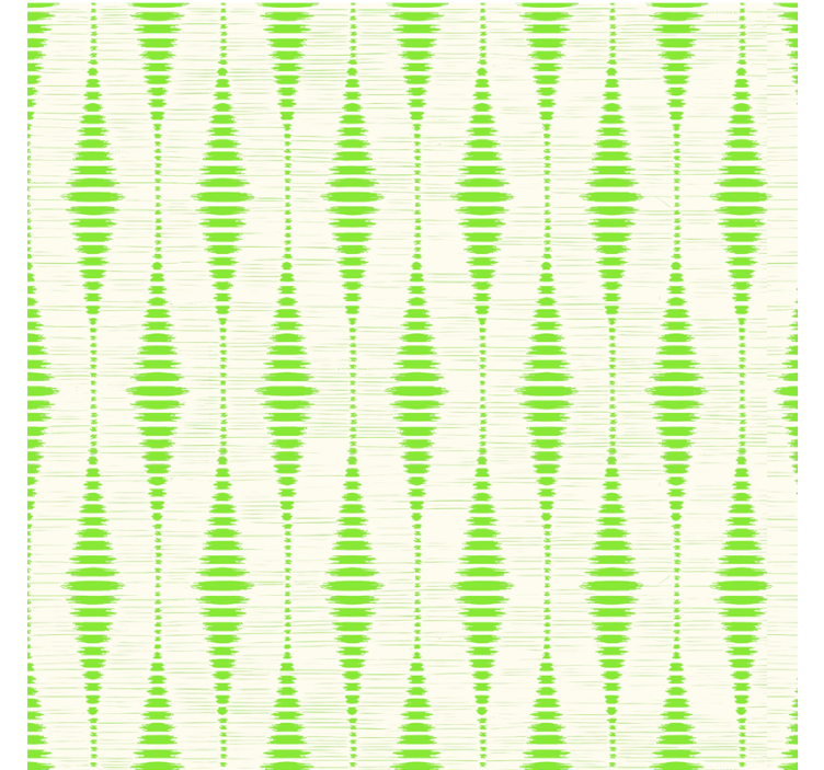 Modern blind in green rabaul ikat design - TenStickers