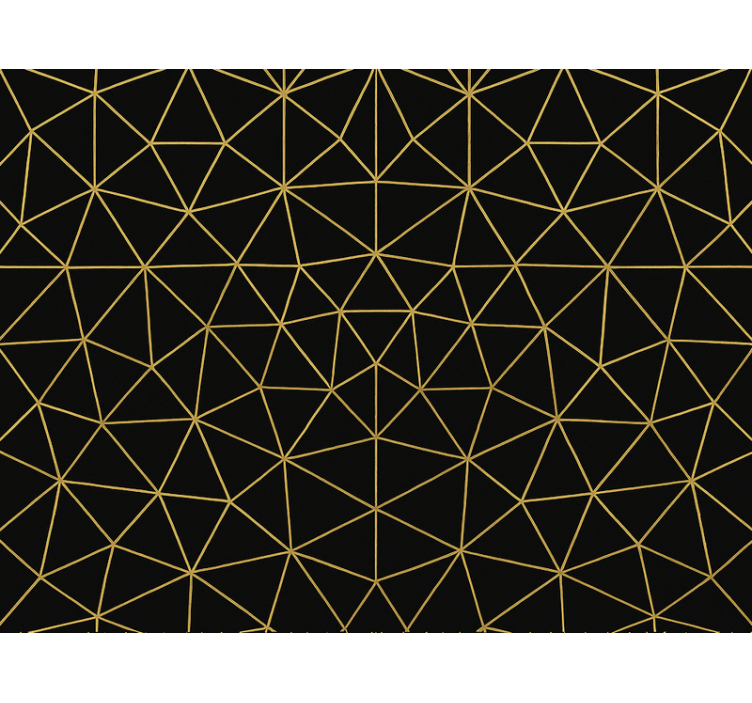Modern blind midnight gold geometric pattern - TenStickers