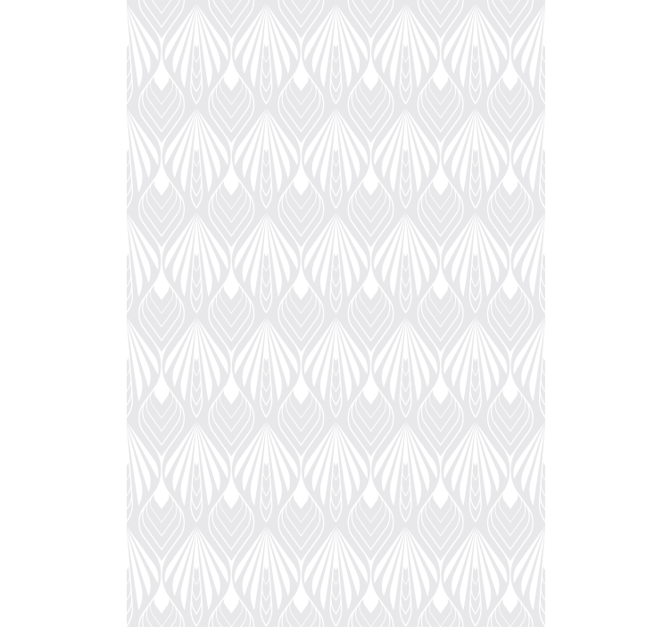 Modern blind with white and grey leaf pattern - TenStickers