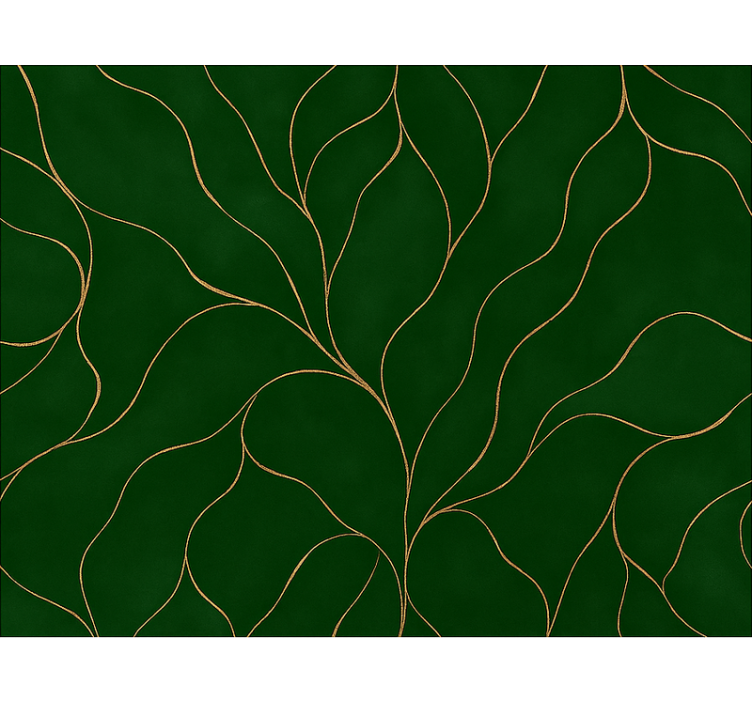 Modern blind in green and gold marble texture - TenStickers