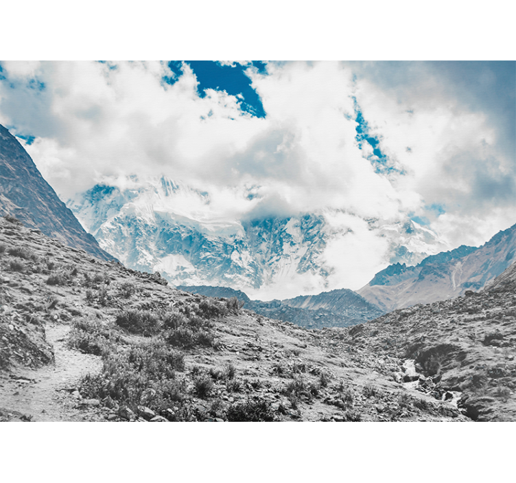 Snowy salkantay pass living room blind - TenStickers