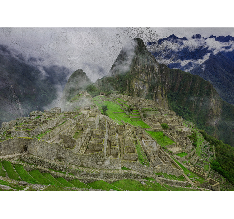 Living room blind machu picchu style - TenStickers