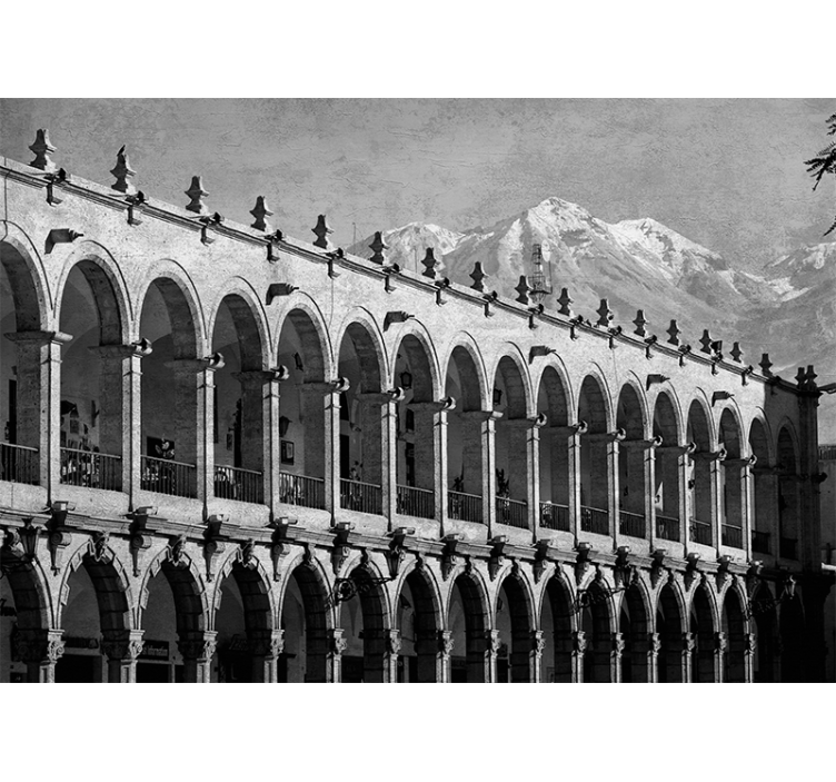 Living room blind historical arequipa - TenStickers