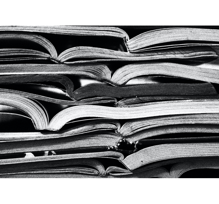 Living room blind open book - TenStickers