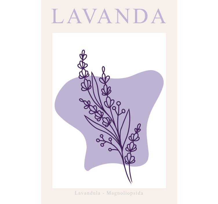 Living room blind lavender minimalist - TenStickers