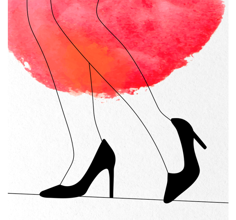 Living room blind in shaded watercolor design - TenStickers