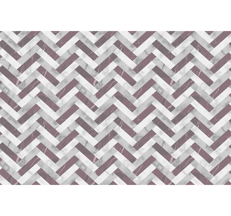 Living room blind in mid-century style pattern - TenStickers