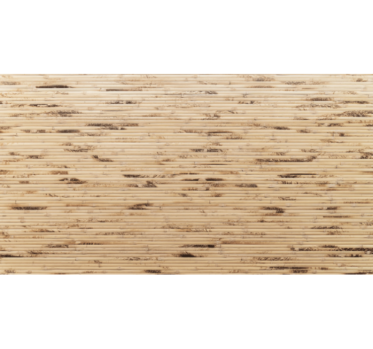 Blind beige horizontal light brown wooden slats - TenStickers