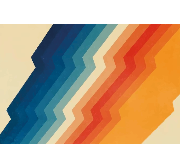 Blind beige 70s lightning design - TenStickers