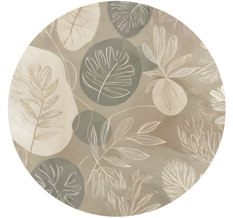 Blind beige neutral botanical design - TenStickers