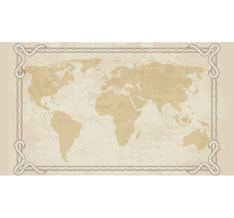 Blind beige vintage 1920s map - TenStickers