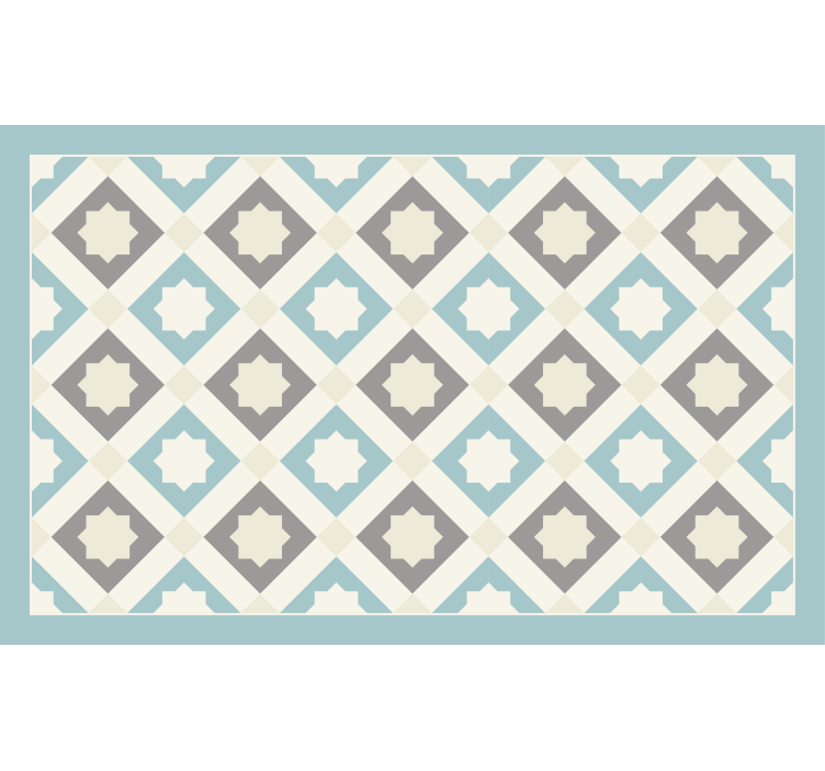 Blind bedroom light blue modern geometric stars - TenStickers