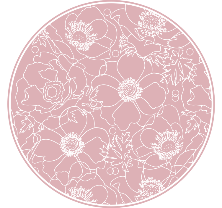 Blind bedroom elegant pink artwork - TenStickers