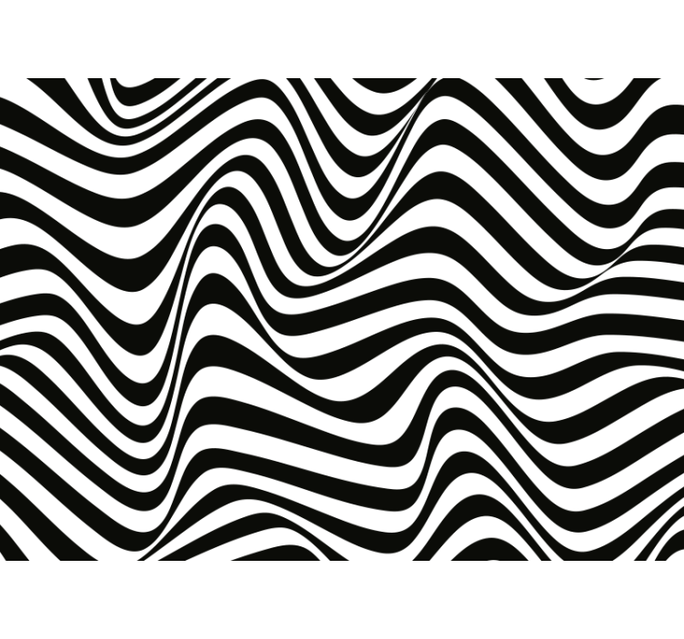 Blind bedroom with organic 3d stripes - TenStickers