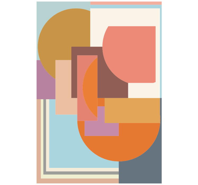 Blind bedroom modern geometric mosaic design - TenStickers