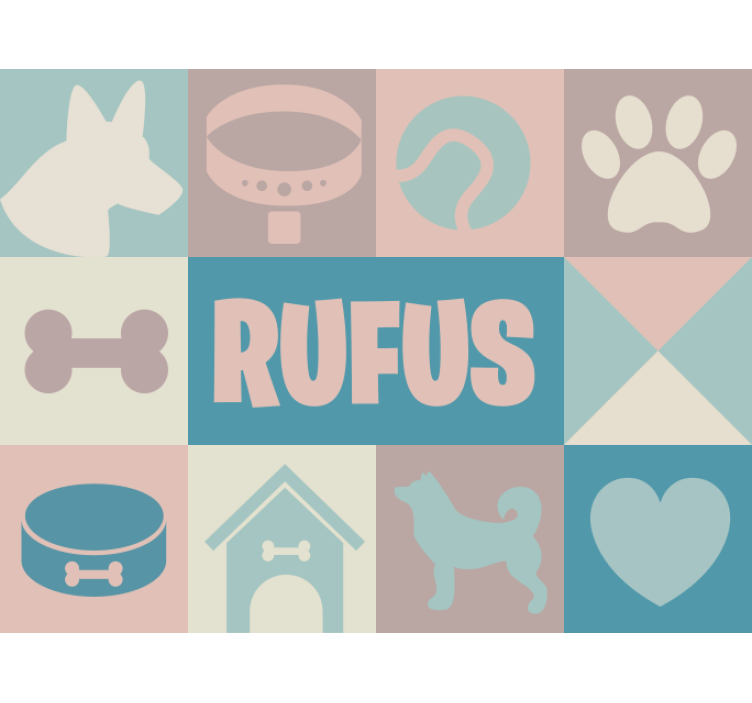 Blind bedroom personalized for dogs - TenStickers