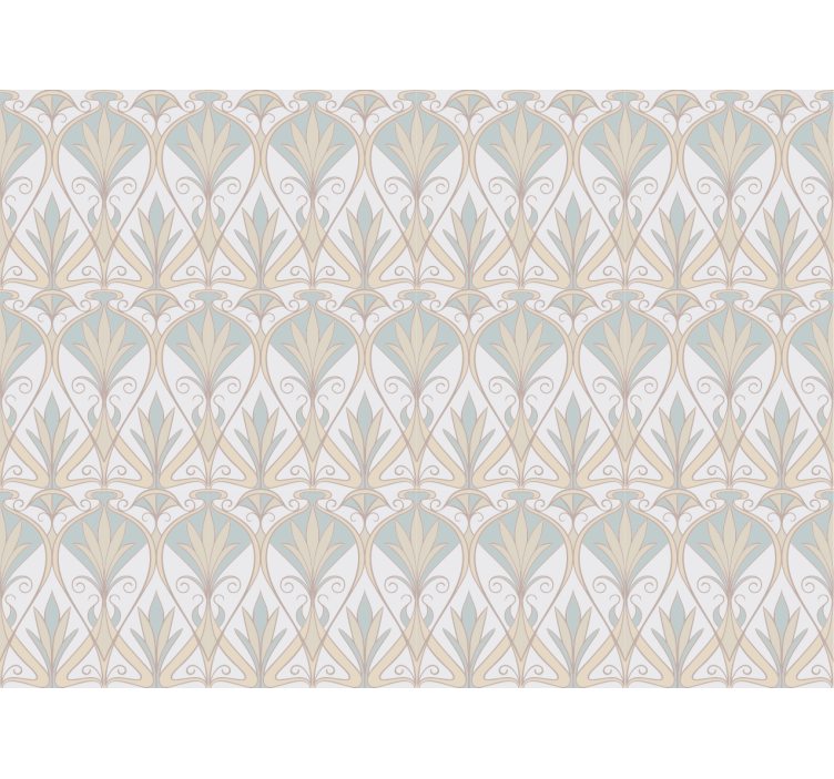 Blind bedroom botanical retro floral design - TenStickers