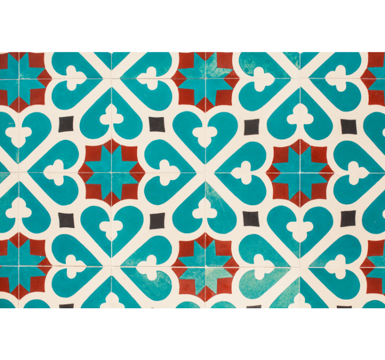 Blind bedroom with brown-toned tiled flooring - TenStickers