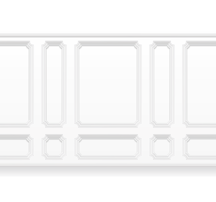 White window blind classic grids - TenStickers