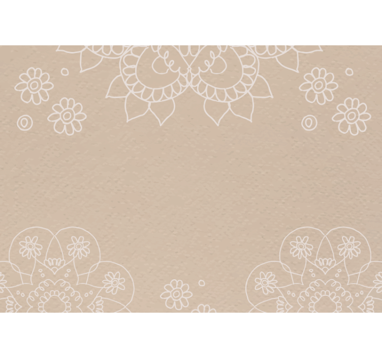 Blind beige india mandala design - TenStickers