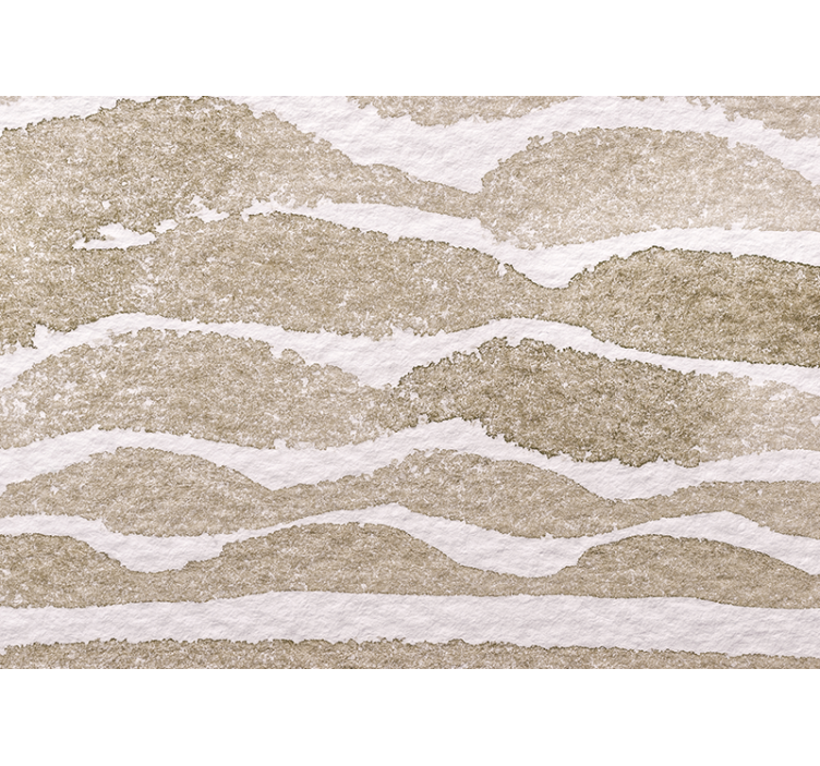 Blind beige light brown waves pattern - TenStickers