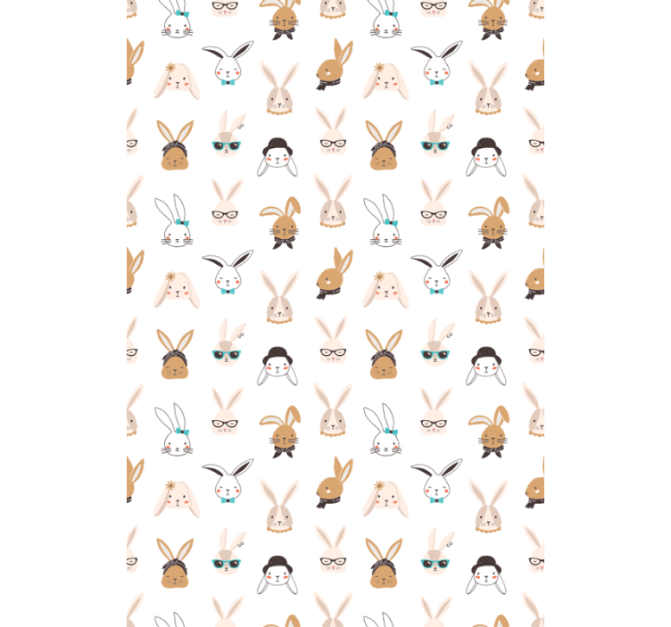 Rabbit pattern Nordic blind - TenStickers