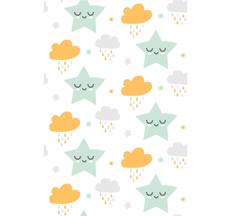 Nordic gray cloud window blind - TenStickers