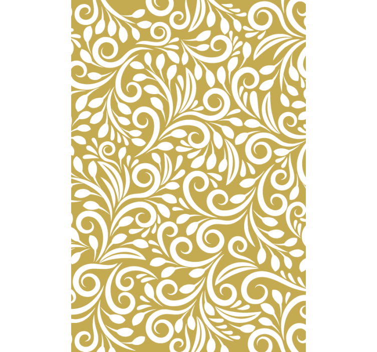 Golden pattern Original roller blind - TenStickers