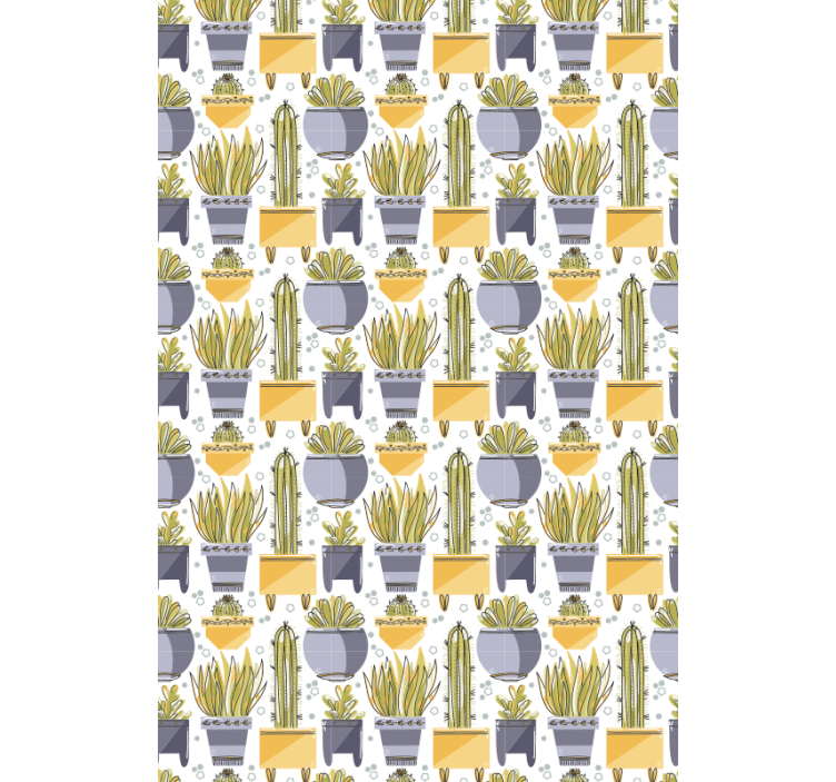 Potted Plant Patterns cactus blind - TenStickers