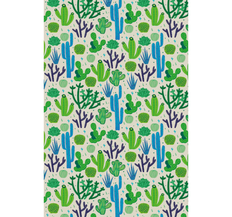 Cacti Pattern Design cactus blind - TenStickers