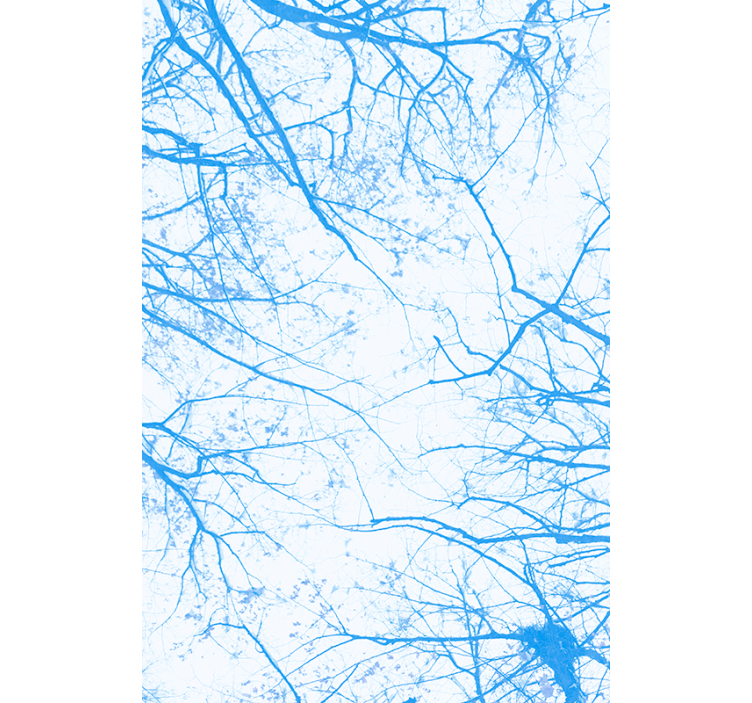 Blue Tree branches roller blind - TenStickers