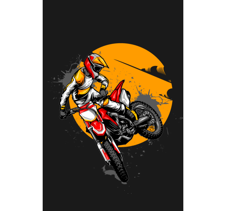 Motorbike Fun sports blind - TenStickers