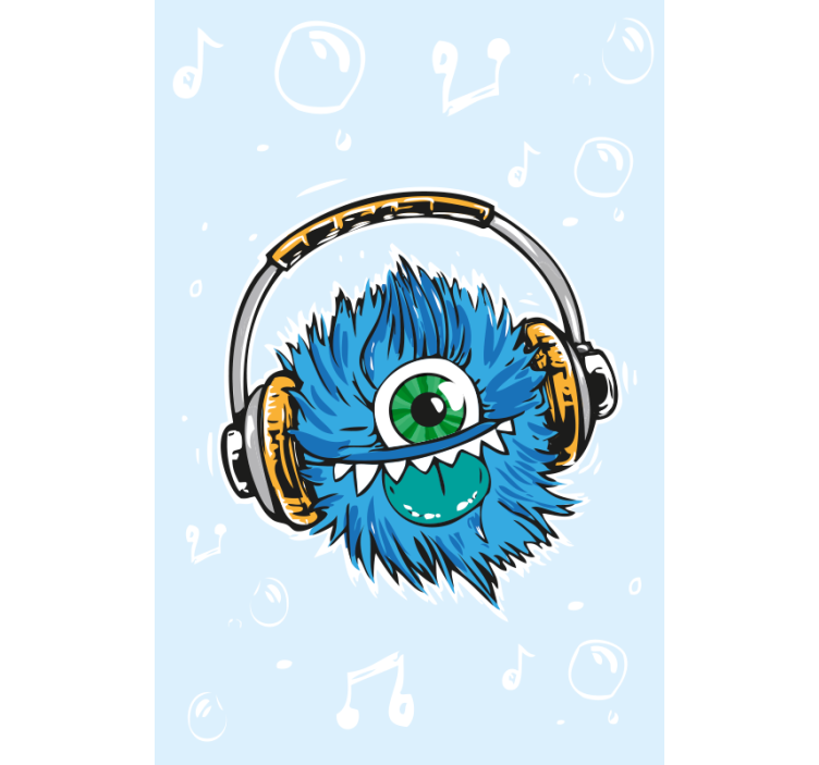 Musical monster Geek blind - TenStickers