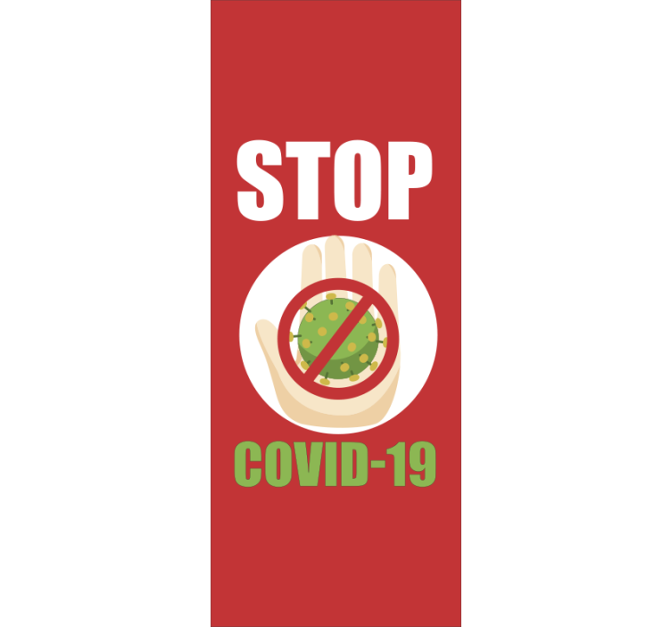 Coronavirus design  Office blind - TenStickers