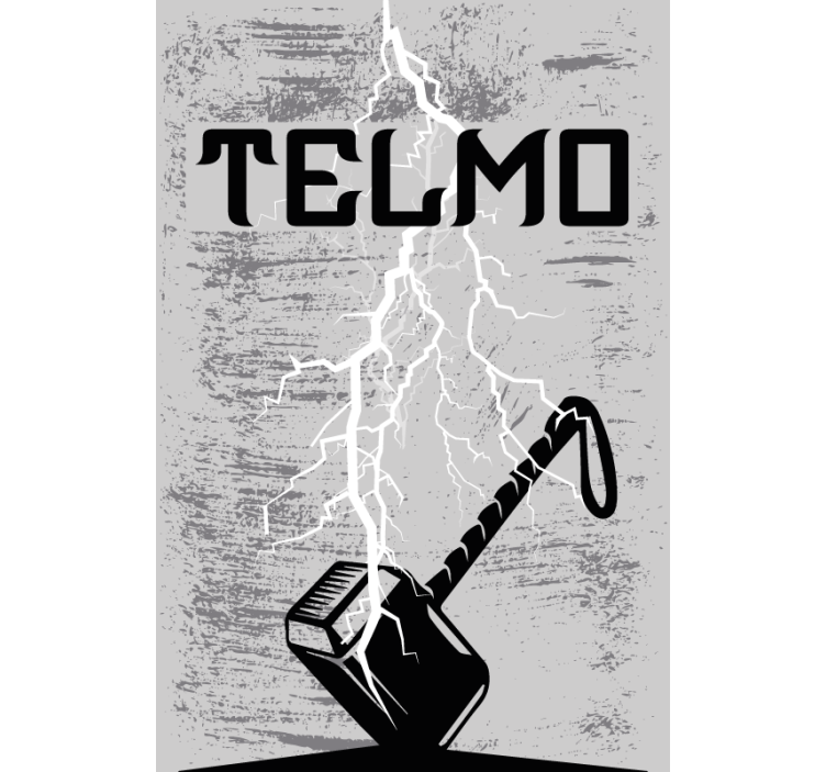 Hero of hammer Geek roller blind - TenStickers