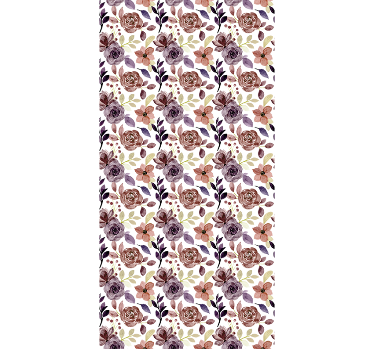 Vintage flower design Flower blind - TenStickers