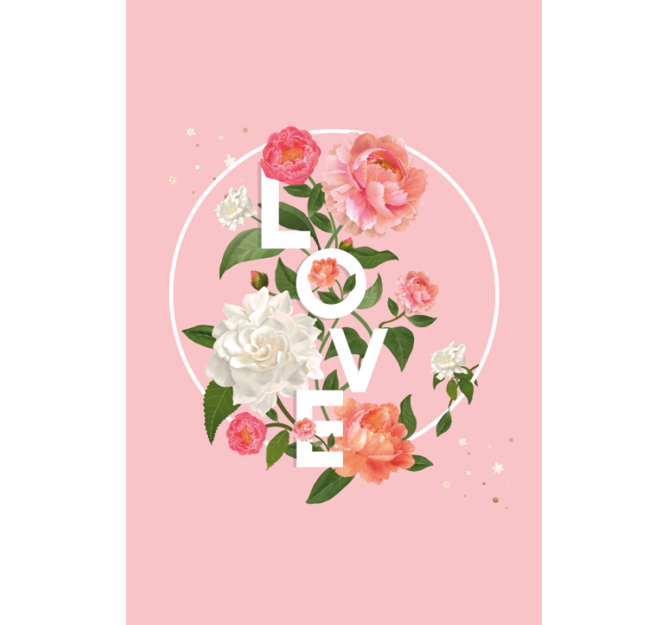 Love blind floral pattern - TenStickers