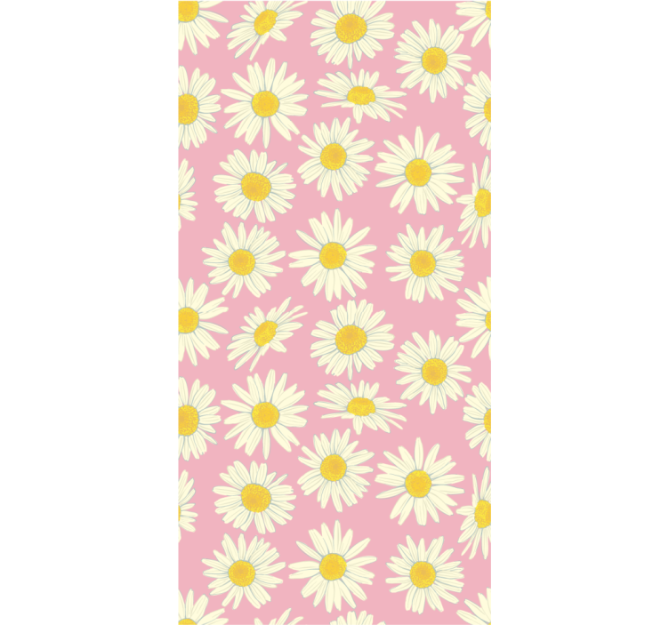 Daisy Pattern Bloom blind flowers and plants - TenStickers