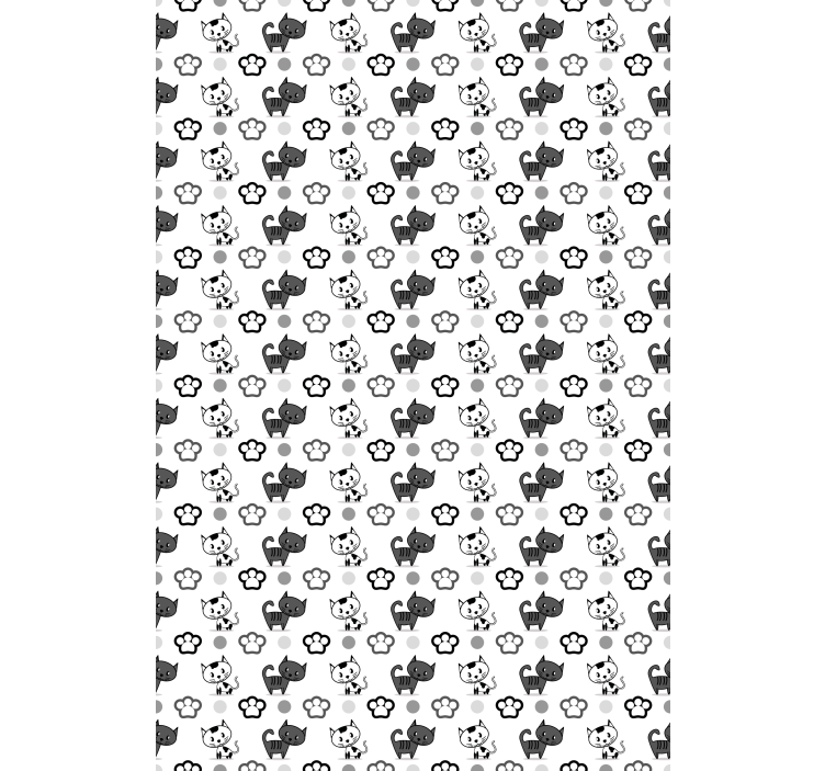 Grey and white cats animals blind - TenStickers