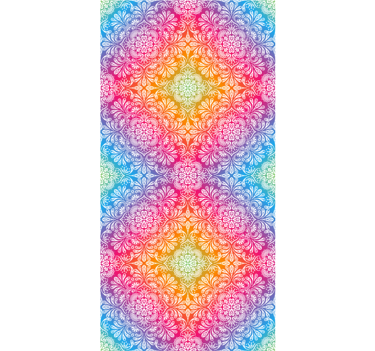 Colorful mandala pattern zen blind - TenStickers