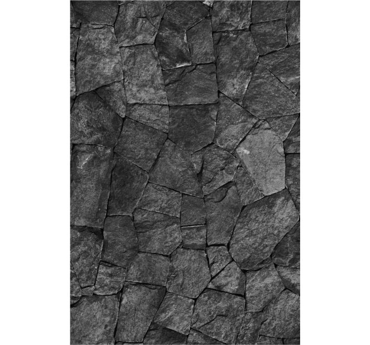 Grey raw rock Master bedroom blind - TenStickers