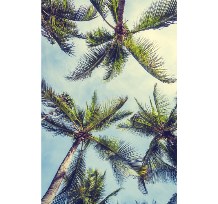 Lush Palm Canopy tree blind - TenStickers
