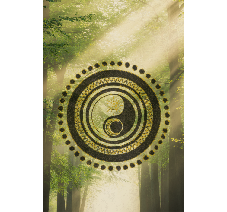 Yin Yang Circle zen blind - TenStickers