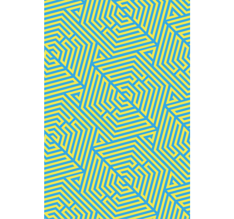 Geometric Linear Arrangement pattern roller blind - TenStickers