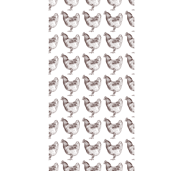 Charming Chicken Pattern animals blind - TenStickers