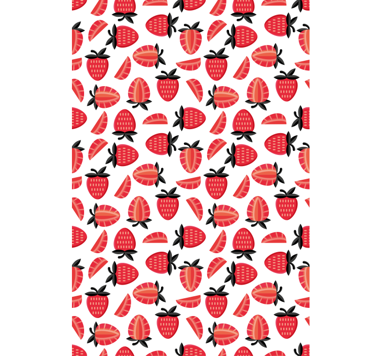 Strawberry Slice Pattern blind fruit and vegetables - TenStickers