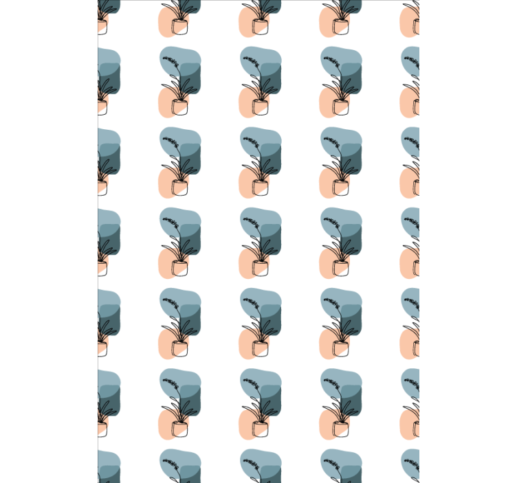 Minimalist orchids design floral roller blind - TenStickers