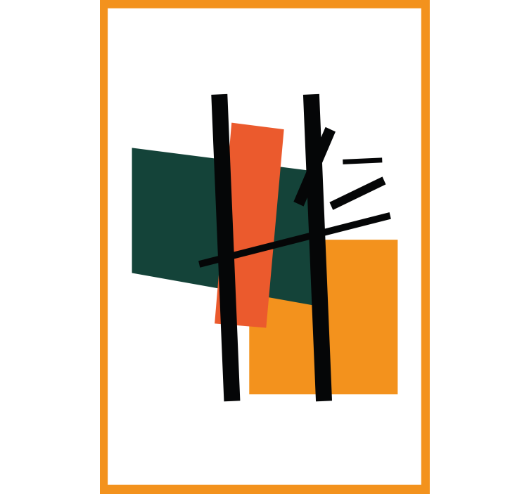 Squares and rectangles art Blind painting - TenStickers